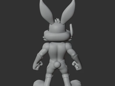 Bugs Bunny Flash Ring Figure 3D Model