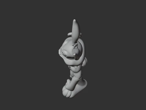 Bugs Bunny Flash Ring Figure 3D Model