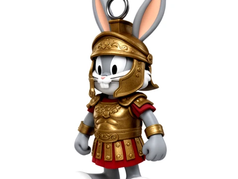Bugs Bunny Gladiator Ring Figure 3D Model
