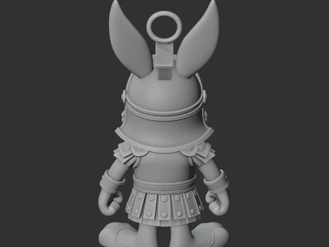 Bugs Bunny Gladiator Ring Figure 3D Model