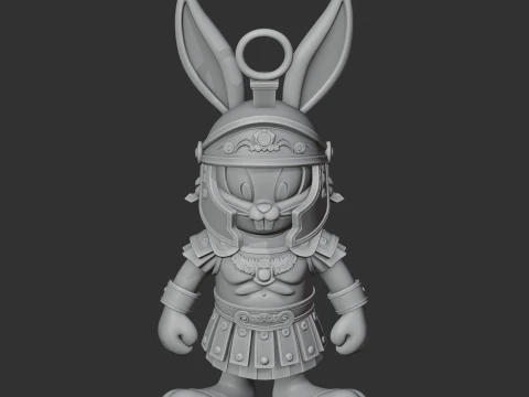 Bugs Bunny Gladiator Ring Figure 3D Model