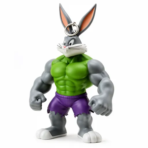 Bugs Bunny Hulk Ring Figure 3D Model .c4d .max .obj .3ds .fbx .stl .blend