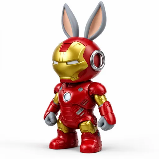 Bugs Bunny Iron Man Ring Figure 3D Model .c4d .max .obj .3ds .fbx .stl .blend 