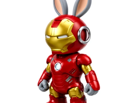 Bugs Bunny Iron Man Ringfigur 3D Modell