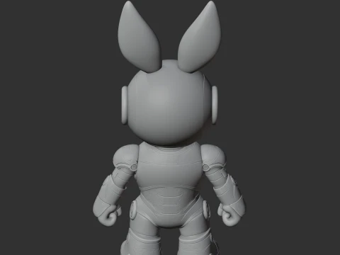 Bugs Bunny Iron Man Ring Figure 3D Model