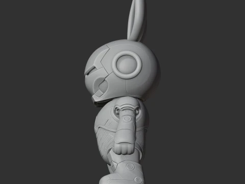 Bugs Bunny Iron Man Ring Figure 3D Model