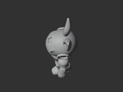 Bugs Bunny Iron Man Ring Figure 3D Model