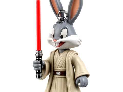Bugs Bunny Jedi Y&uuml;z&uuml;k Fig&uuml;r&uuml; 3D Model