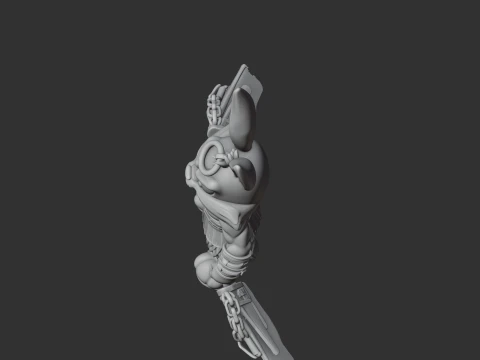 Bugs Bunny Kratos Ring Figure 3D Model
