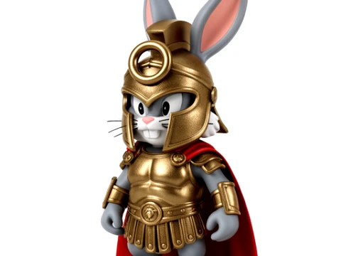 Bugs Bunny Leonidas Ring Figure 3D Model