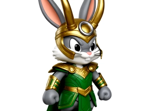 Bugs Bunny Loki Ring Figure 3D Model