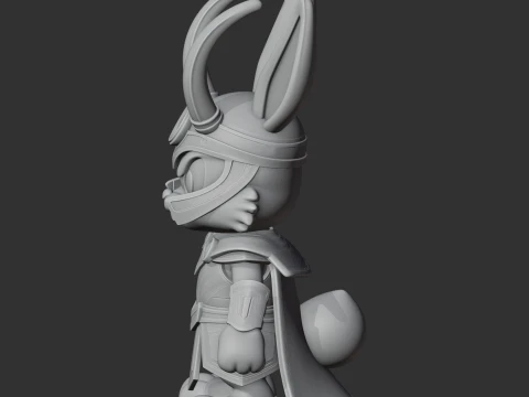 Bugs Bunny Loki Ring Figure 3D Model
