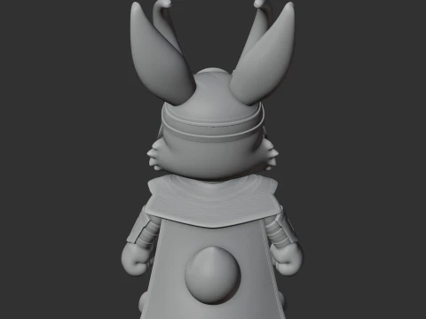 Bugs Bunny Loki Ring Figure 3D Model