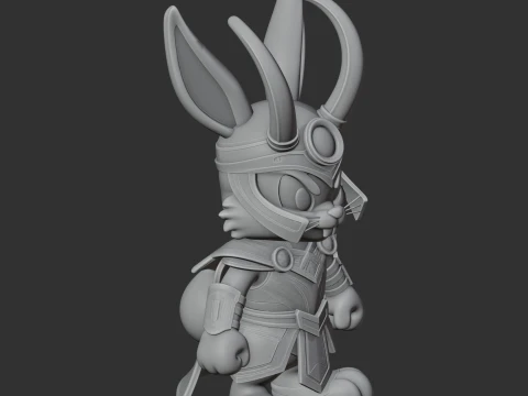 Bugs Bunny Loki Ring Figure 3D Model