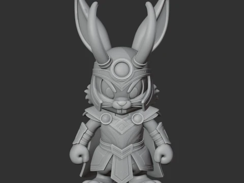 Bugs Bunny Loki Ring Figure 3D Model