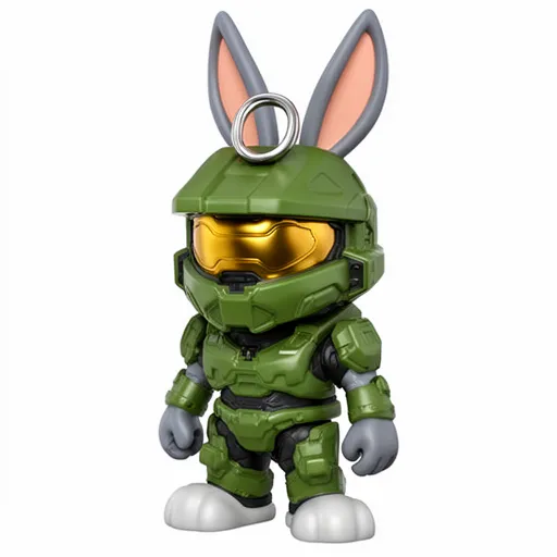Bugs Bunny Master Chief Ring Figure 3D Model .c4d .max .obj .3ds .fbx .stl .blend 