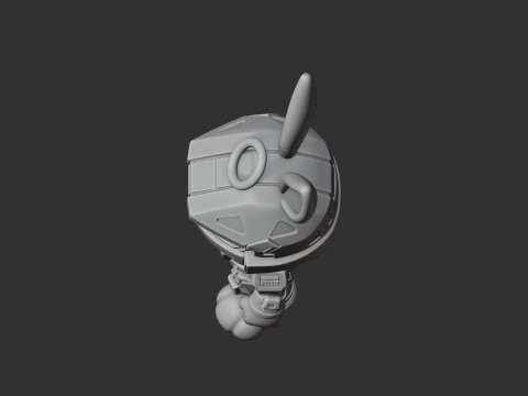 Bugs Bunny Master Chief Ring Figure 3D Model
