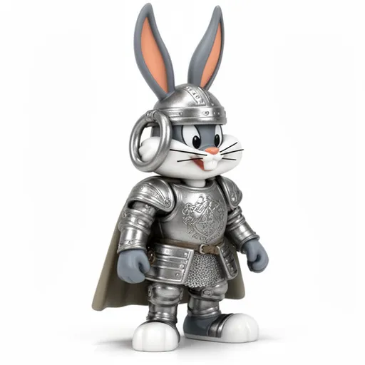Bugs Bunny Medieval Knight Ring Figure 3D Model .c4d .max .obj .3ds .fbx .stl .blend 