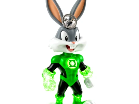 Bugs Bunny Green Lantern Ring Figure 3D Model