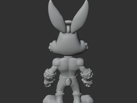 Bugs Bunny Green Lantern Ring Figure 3D Model