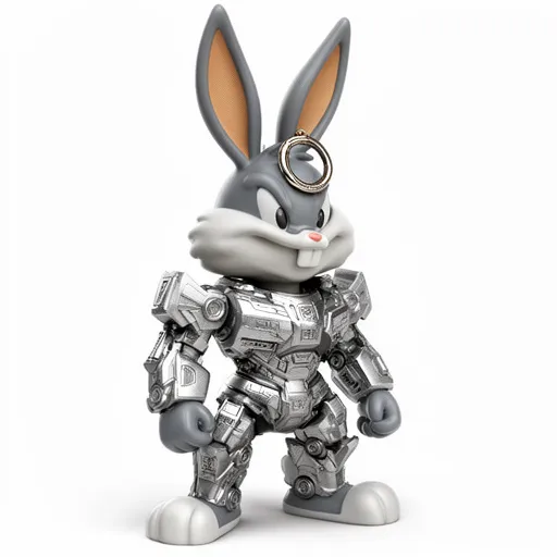 Bugs Bunny Megatron Ring Figure 3D Model .c4d .max .obj .3ds .fbx .stl .blend 