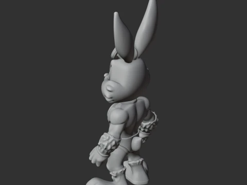 Bugs Bunny Green Lantern Ring Figure 3D Model