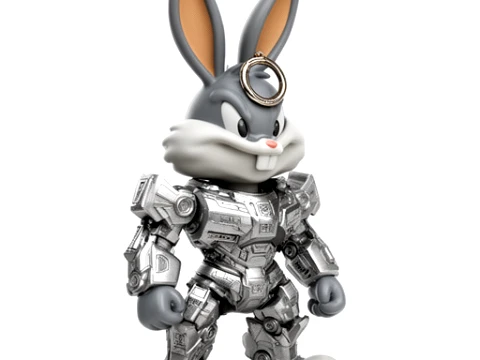 Bugs Bunny Megatron Ring Figure 3D Model