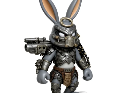Bugs Bunny Predator Ring Figure 3D Model