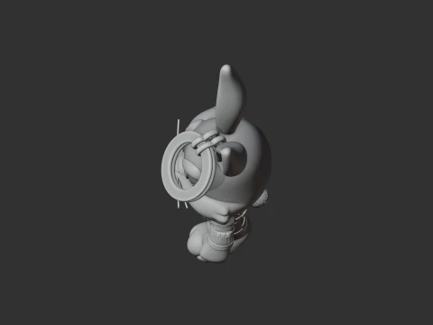 Bugs Bunny Punisher Ring Figure 3D Model