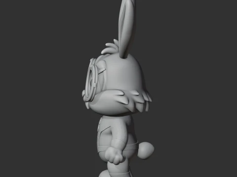 Bugs Bunny Spider-Man Ring Figure 3D Model