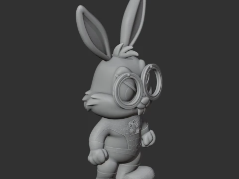 Bugs Bunny Spider-Man Ring Figure 3D Model