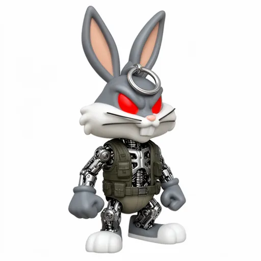 Bugs Bunny Samurai Ring Figre 3D Model .c4d .max .obj .3ds .fbx .stl .blend 