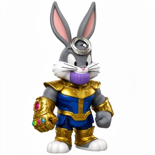 Bugs Bunny Thans Ring Figure 3D Model .c4d .max .obj .3ds .fbx .stl .blend 