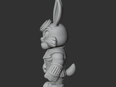 Bugs Bunny Thans Ring Figure 3D Model