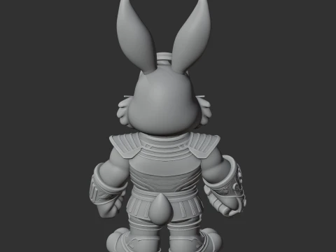 Bugs Bunny Thans Ring Figure 3D Model