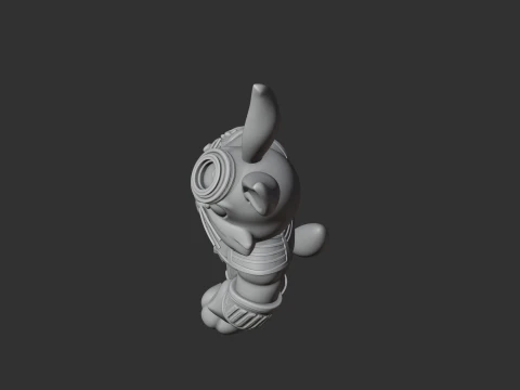 Bugs Bunny Thans Ring Figure 3D Model