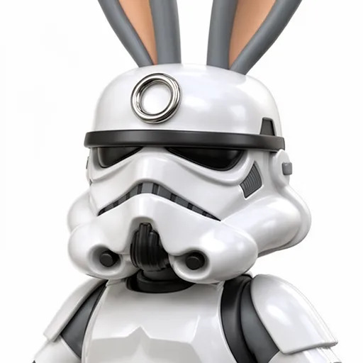 Bugs Bunny Stormtrooper Ring Figure 3D Model .c4d .max .obj .3ds .fbx .stl .blend 