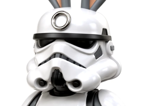 Bugs Bunny Stormtrooper Ring Figure 3D Model