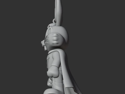 Bugs Bunny Superman Ring Figure 3D Model