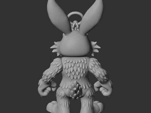 Bugs Bunny Werewolf Ring Figure 3D Model