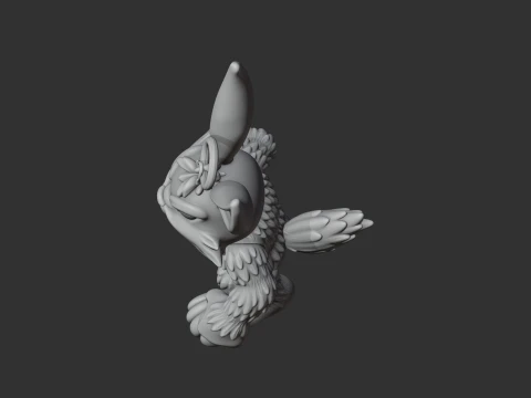 Bugs Bunny Werewolf Ring Figure 3D Model