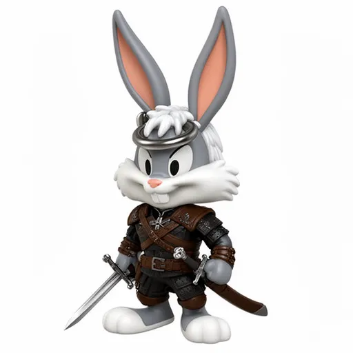 Bugs Bunny Witcher Ring Figure 3D Model .c4d .max .obj .3ds .fbx .stl .blend 