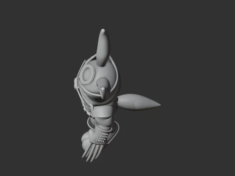 Bugs Bunny Wolverine Ring Figure 3D Model