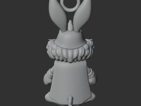 Bugs Bunny Zeus Ring Figure 3D Model