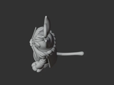 Bugs Bunny Zeus Ring Figure 3D Model