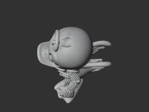 BugsBunny Zeus Ring igure 3D Model