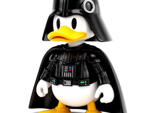 Donald Duck Darth Vader Ring Figure 3D Model