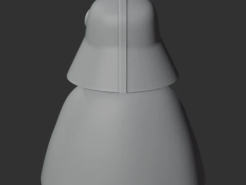 Donald Duck Darth Vader Ring Figure 3D Model