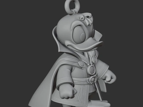 Donald Duck Doctor Strange Ring Figure 3D Model