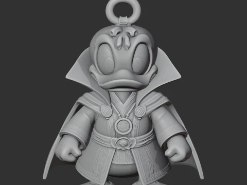 Donald Duck Doctor Strange Ring Figure 3D Model